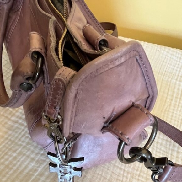 Frye. Orchid Melissa Zip Satchel Leather bag . - Picture 12 of 13